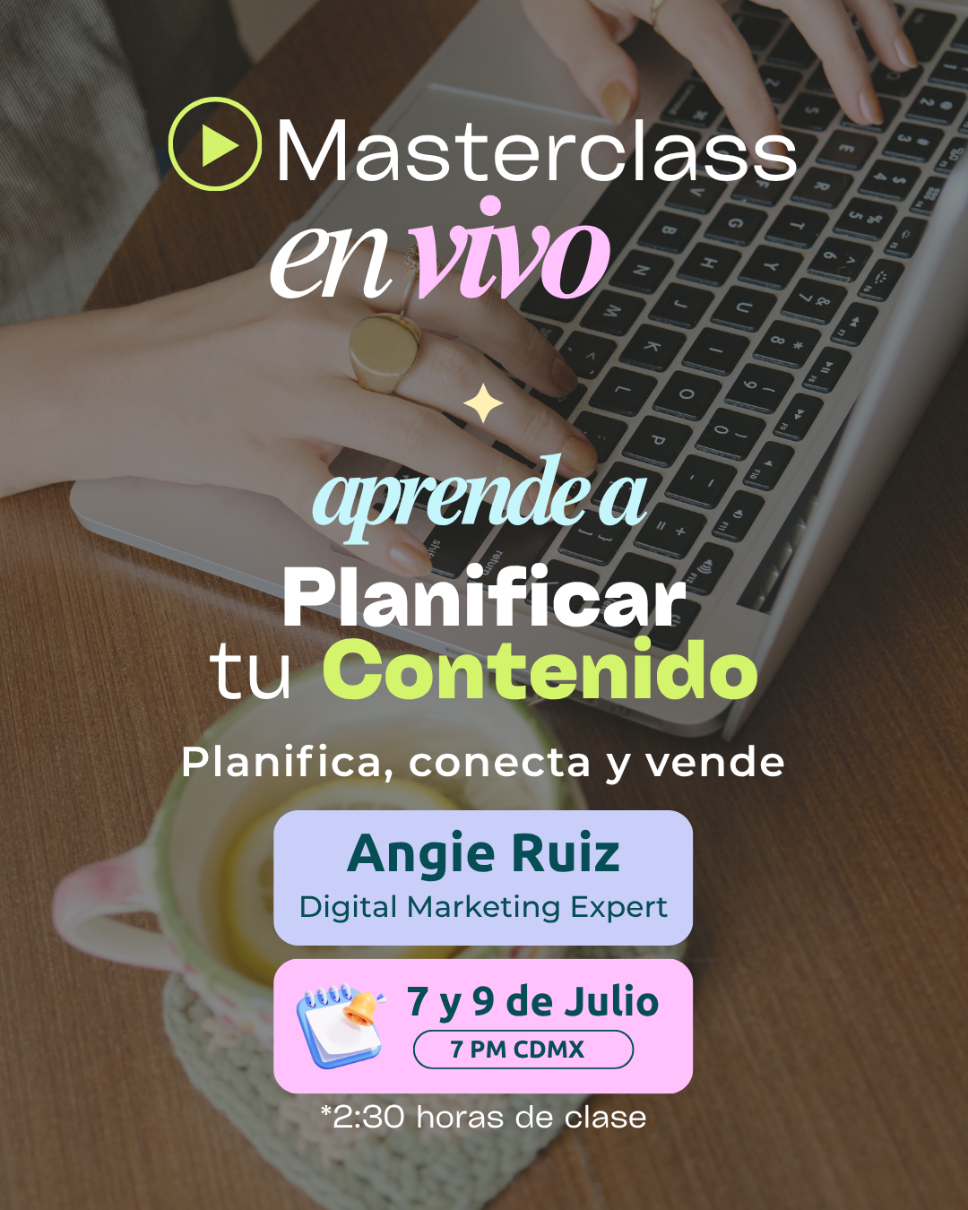 Preventa - Masterclass Planifica tu Contenido en 2 Días