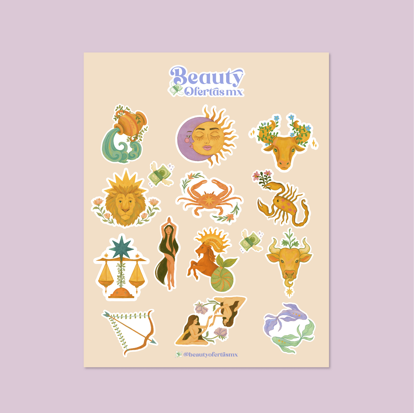 ✨ Hojita de Stickers – Colección 2026 ✨