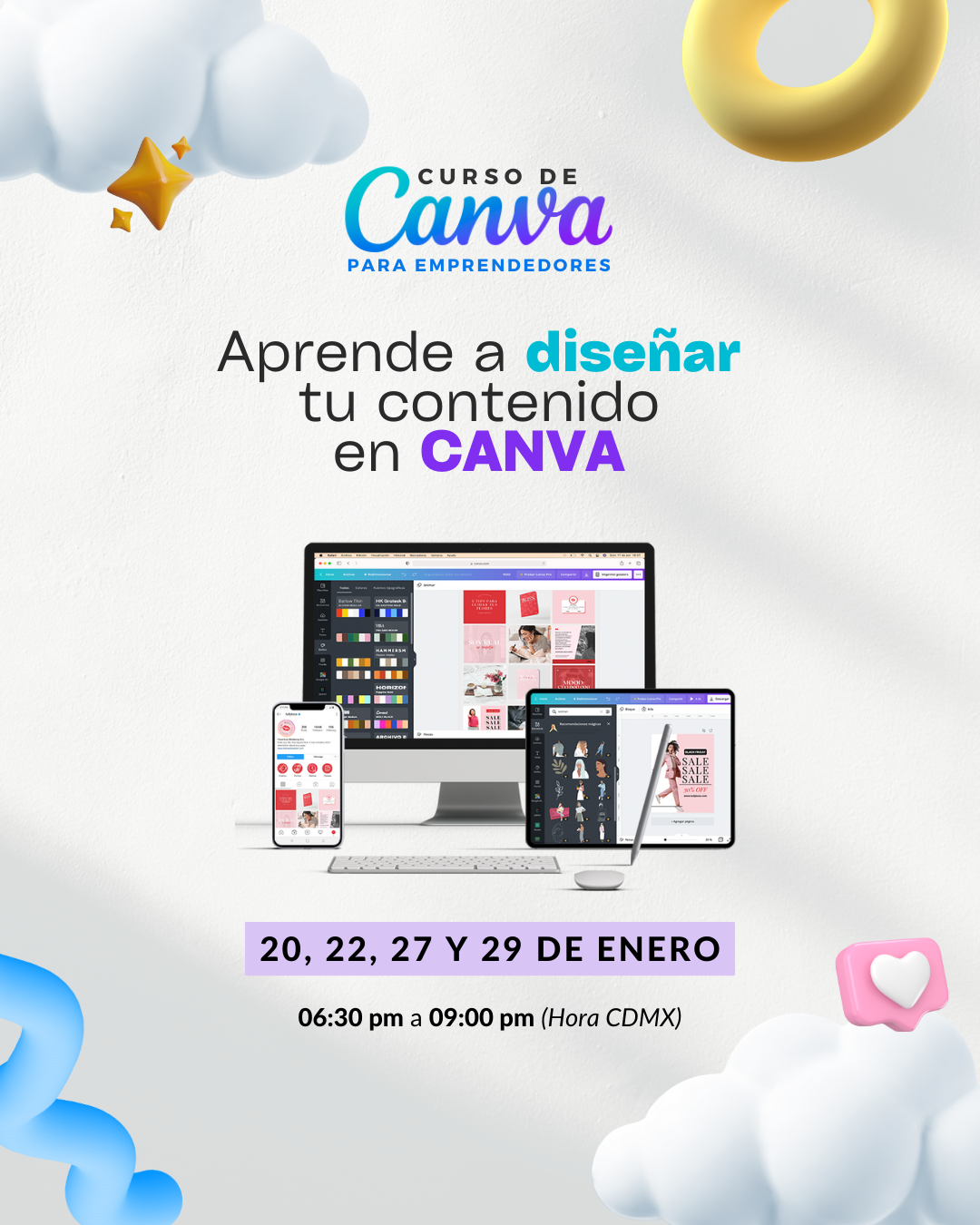 Curso de CANVA para emprendedores