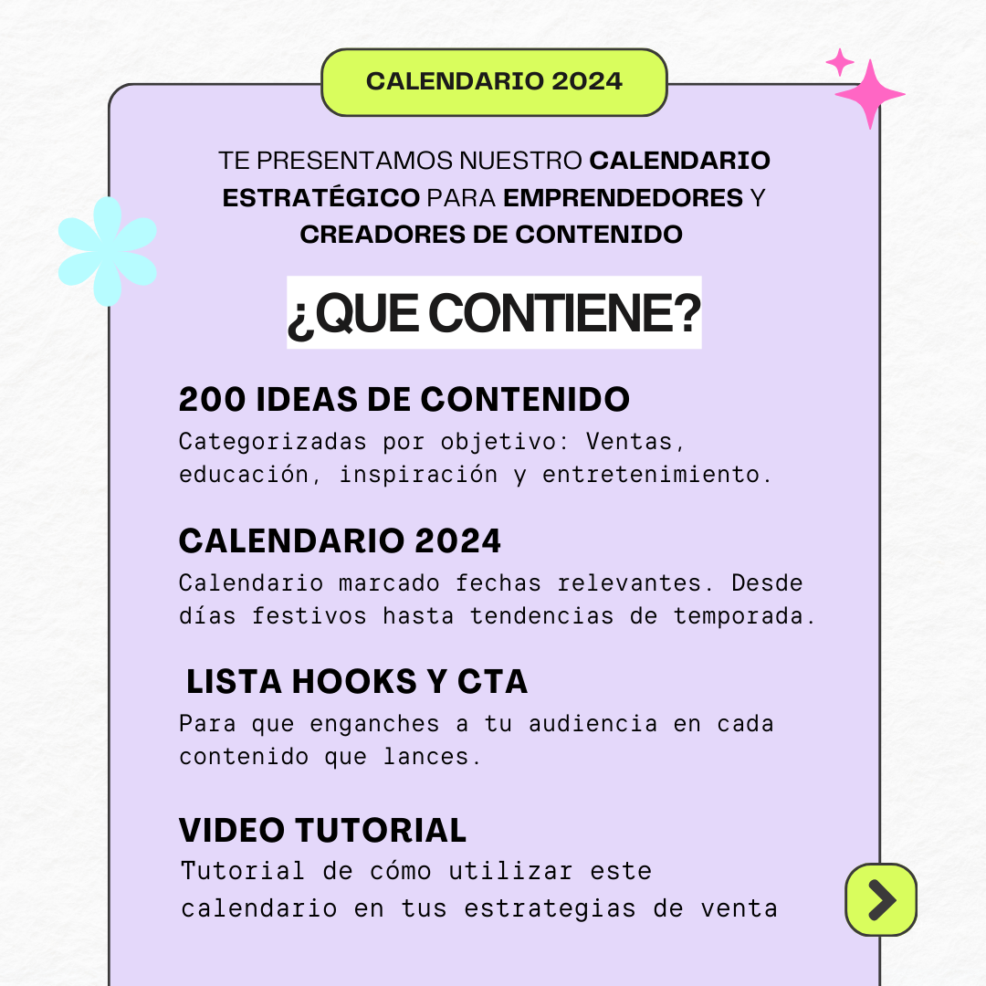 ✨Preventa - 200 IDEAS DE CONTENIDO + BONUS