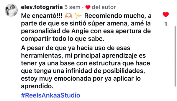 Comentario de alumna