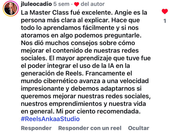 Testimonio alumna 8