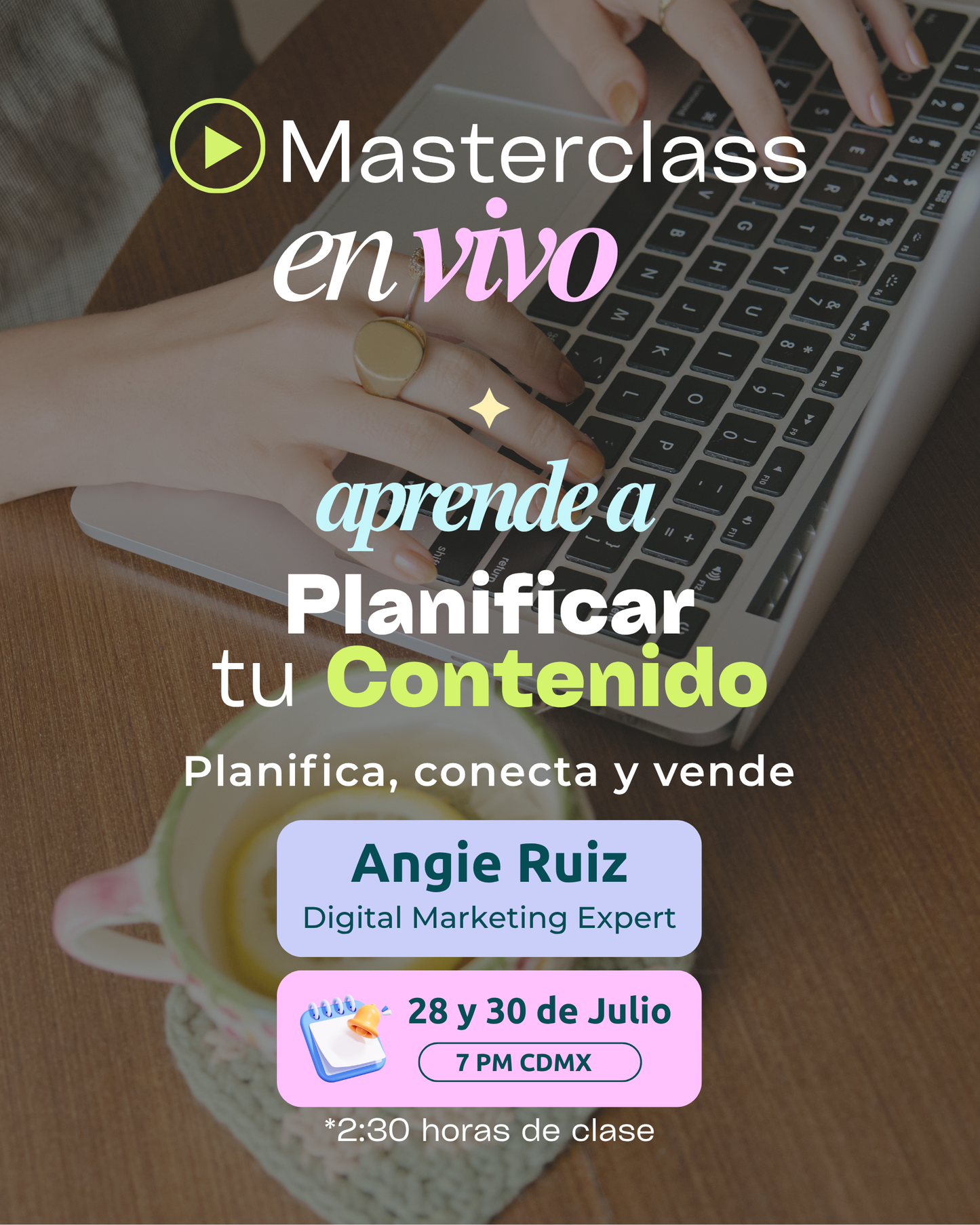 Preventa - Masterclass Planifica tu Contenido en 2 Días